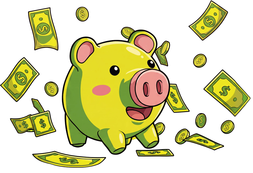 Peak Money piggy bank